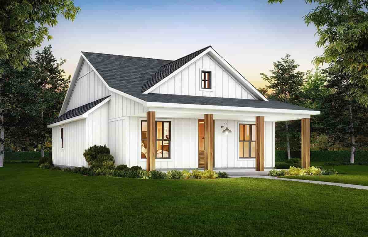Cottage, Country, Farmhouse House Plan 41482 with 2 Beds, 2 Baths Picture 2