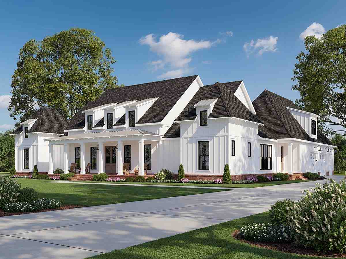 Craftsman, Farmhouse House Plan 41489 with 4 Beds, 3 Baths, 2 Car Garage Picture 1