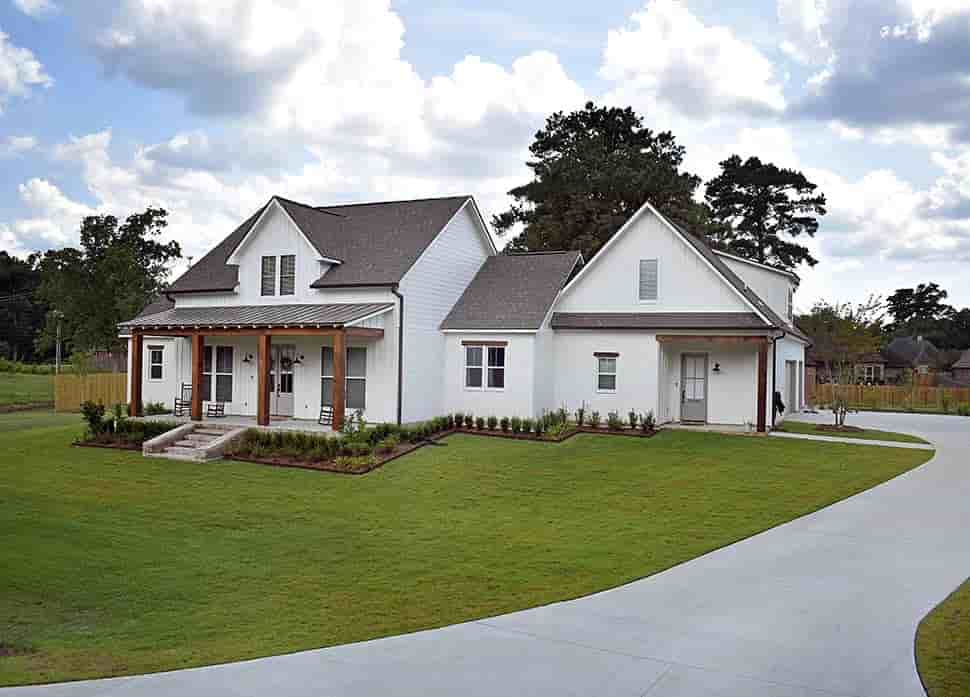 Country, Farmhouse, Southern House Plan 41495 with 4 Beds, 4 Baths, 3 Car Garage Picture 2