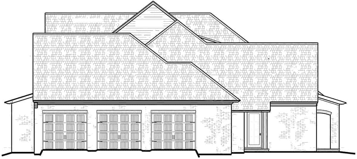 Contemporary, Country, European, Southwest, Traditional House Plan 41668 with 4 Beds, 4 Baths, 3 Car Garage Picture 1