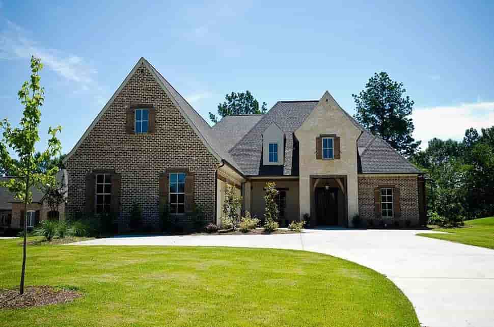 European, Southern, Traditional House Plan 41681 with 4 Beds, 4 Baths, 3 Car Garage Picture 2