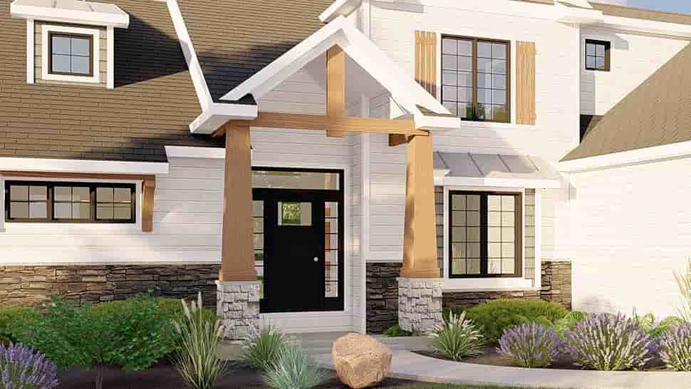 Cottage, Country, Craftsman, Farmhouse House Plan 41810 with 4 Beds, 4 Baths, 3 Car Garage Picture 3