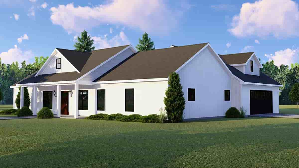 Cottage, Country, Farmhouse House Plan 41811 with 4 Beds, 3 Baths, 3 Car Garage Picture 1