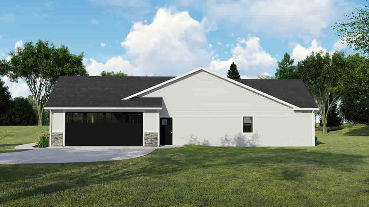 Farmhouse, Ranch, Traditional House Plan 41823 with 3 Beds, 3 Baths, 2 Car Garage Picture 1