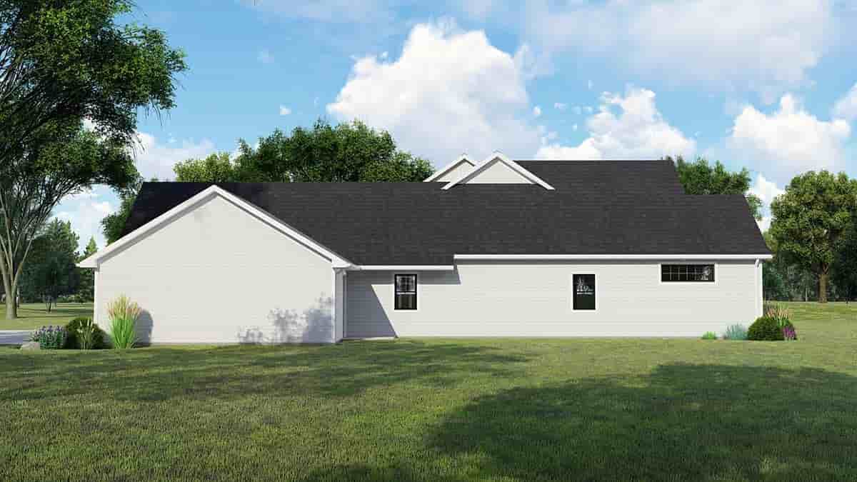 House Plan 41825 Ranch Style with 2428 Sq Ft, 4 Bed, 2 Bath, 1