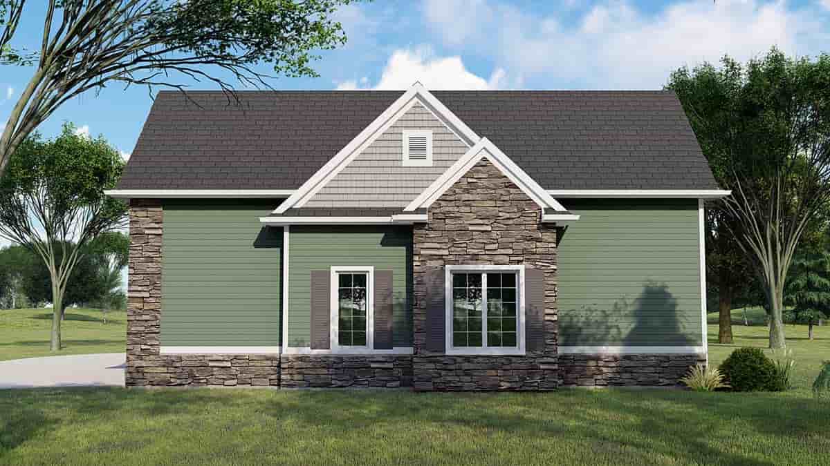 Country, Traditional 4 Car Garage Plan 41834, RV Storage Picture 1