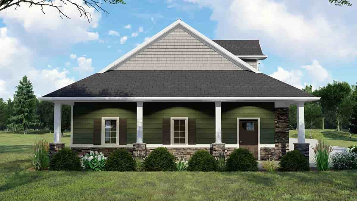 Country, Traditional 4 Car Garage Plan 41834, RV Storage Picture 2