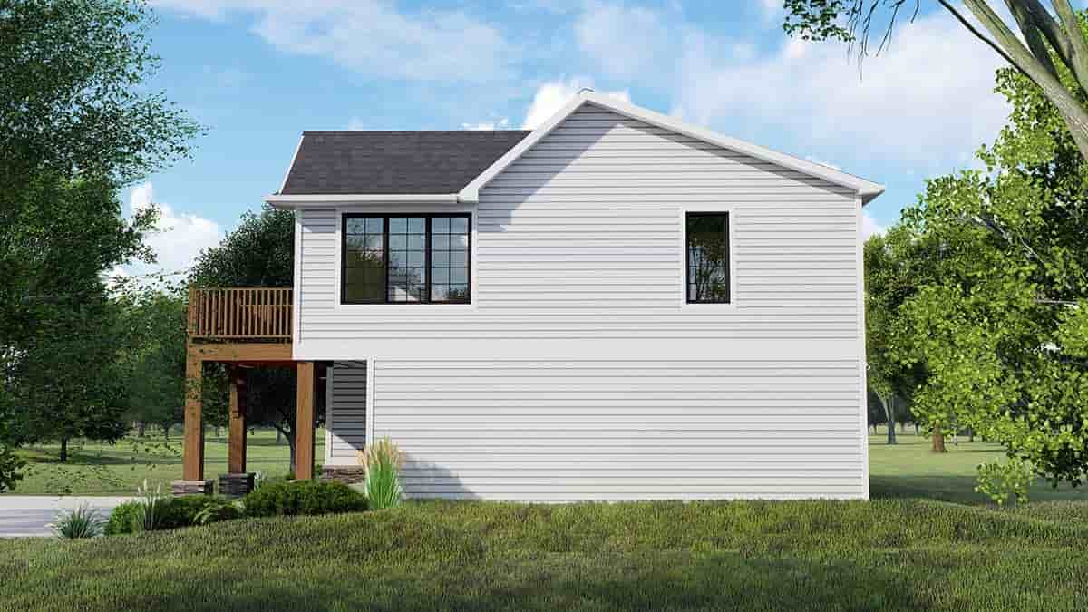 Cottage Garage-Living Plan 41837 with 2 Beds, 2 Baths, 2 Car Garage Picture 1