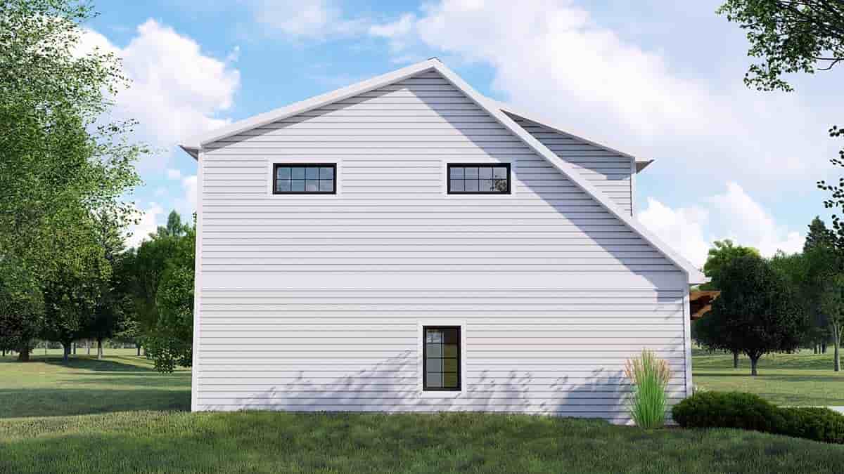 Cottage Garage-Living Plan 41837 with 2 Beds, 2 Baths, 2 Car Garage Picture 2