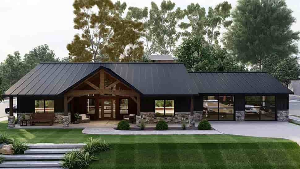 Barndominium, Bungalow, Craftsman House Plan 41841 with 3 Beds, 2 Baths Picture 11