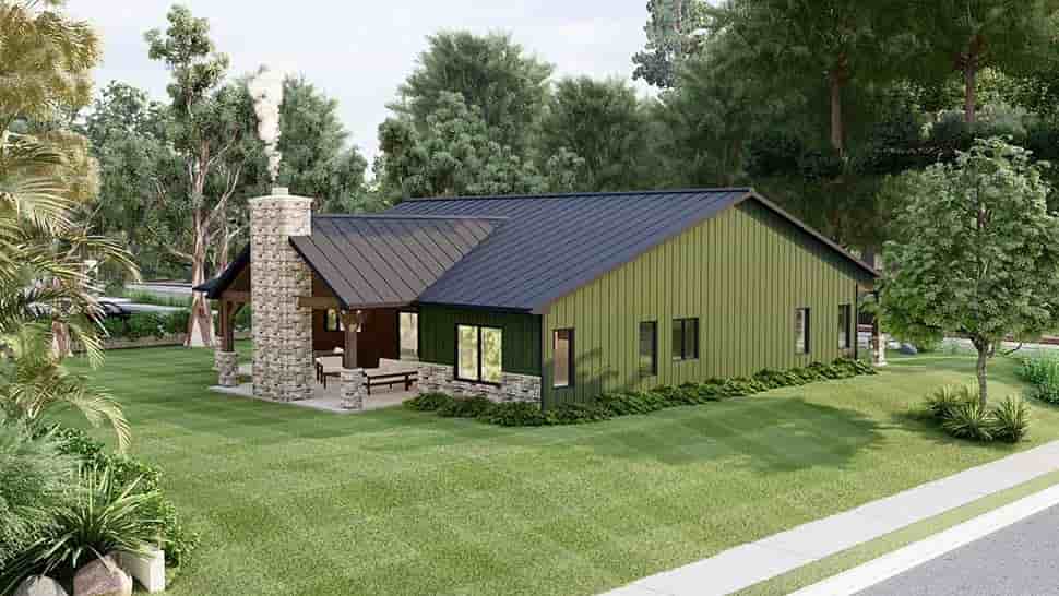 Barndominium, Bungalow, Craftsman House Plan 41841 with 3 Beds, 2 Baths Picture 6