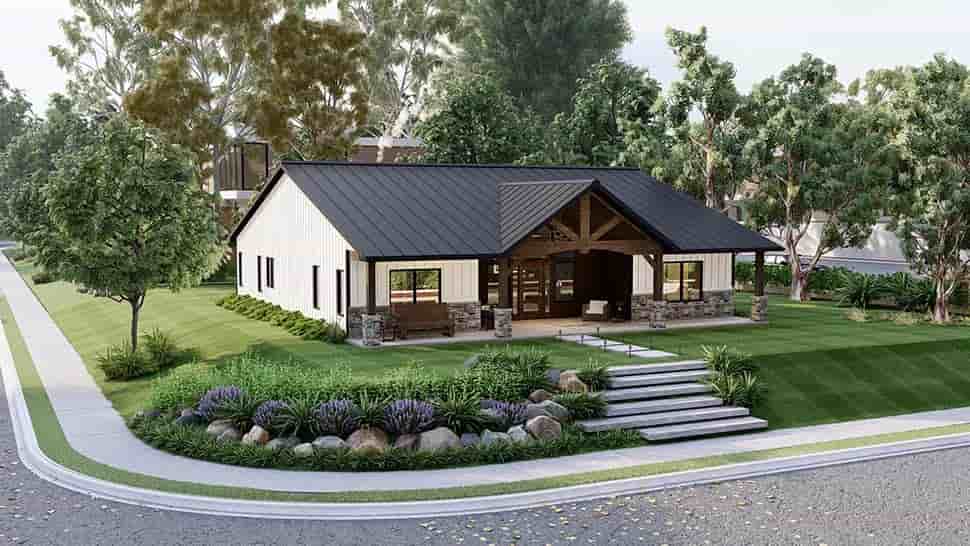 Barndominium, Bungalow, Craftsman House Plan 41841 with 3 Beds, 2 Baths Picture 8