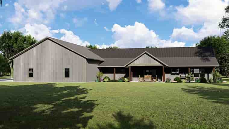 Barndominium, Country, Craftsman, Farmhouse, Ranch House Plan 41844 with 3 Beds, 3 Baths, 5 Car Garage Picture 5