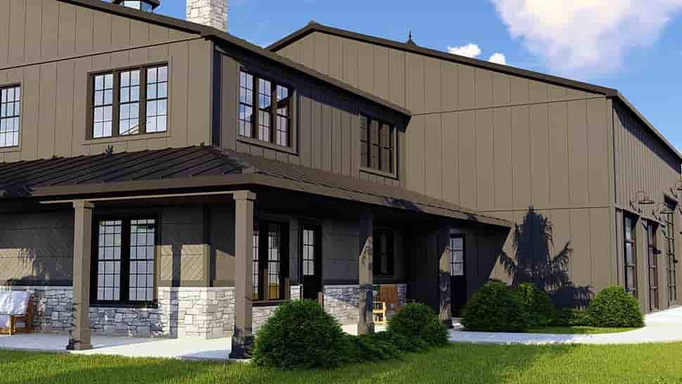 Barndominium House Plan 41858 with 3 Beds, 4 Baths, 3 Car Garage Picture 3