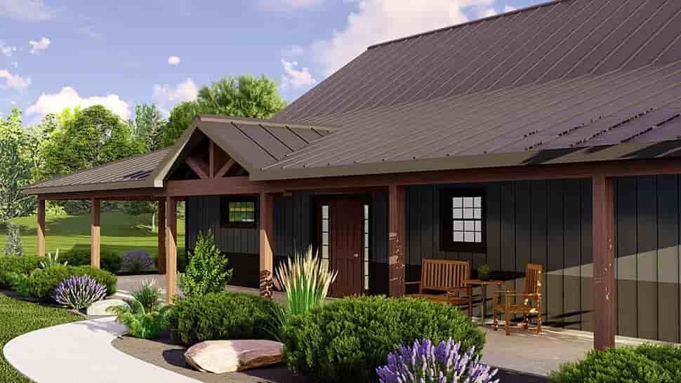 Barndominium, Ranch House Plan 41869 with 3 Beds, 4 Baths, 2 Car Garage Picture 3