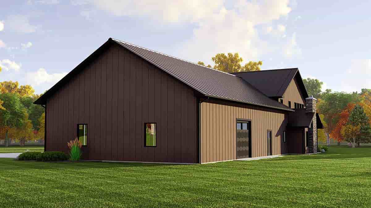 Barndominium House Plan 41879 with 3 Beds, 4 Baths, 3 Car Garage Picture 1