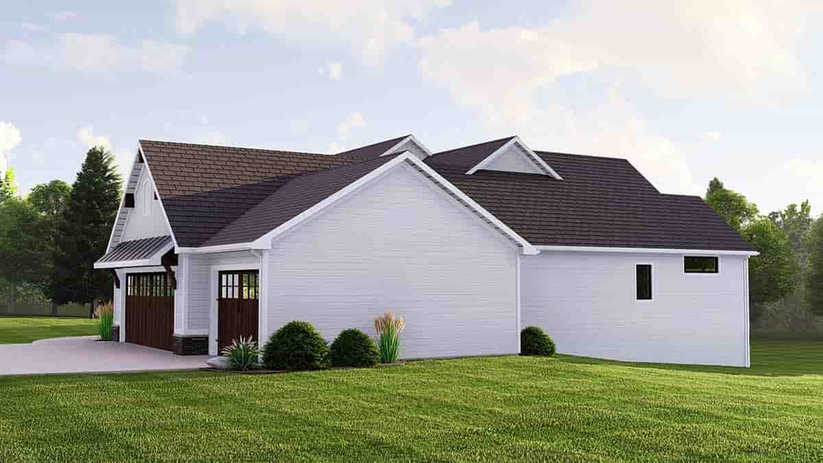Country, Farmhouse House Plan 41882 with 4 Beds, 3 Baths, 3 Car Garage Picture 1