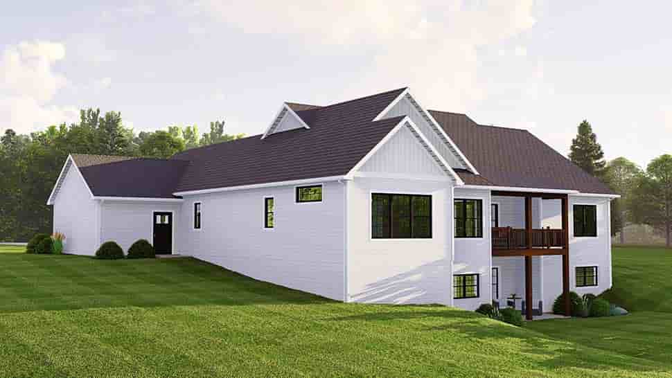 Country, Farmhouse House Plan 41882 with 4 Beds, 3 Baths, 3 Car Garage Picture 3