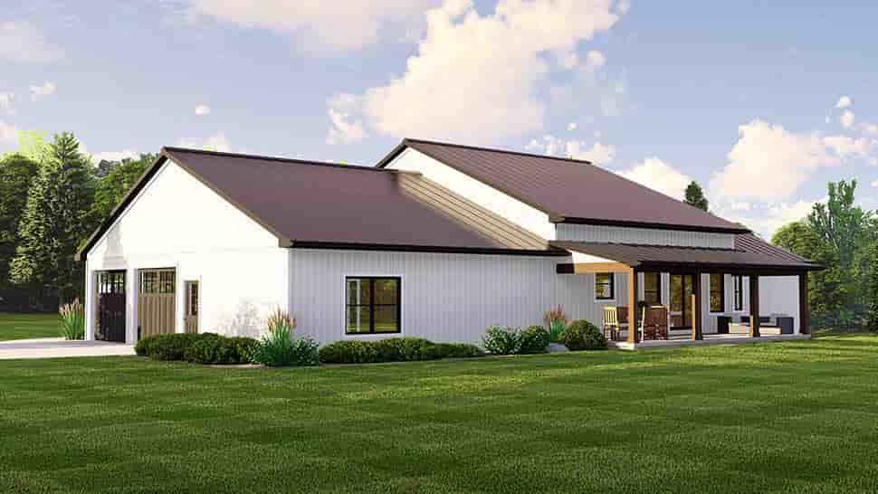 Country, Farmhouse House Plan 41886 with 3 Beds, 2 Baths, 2 Car Garage Picture 3