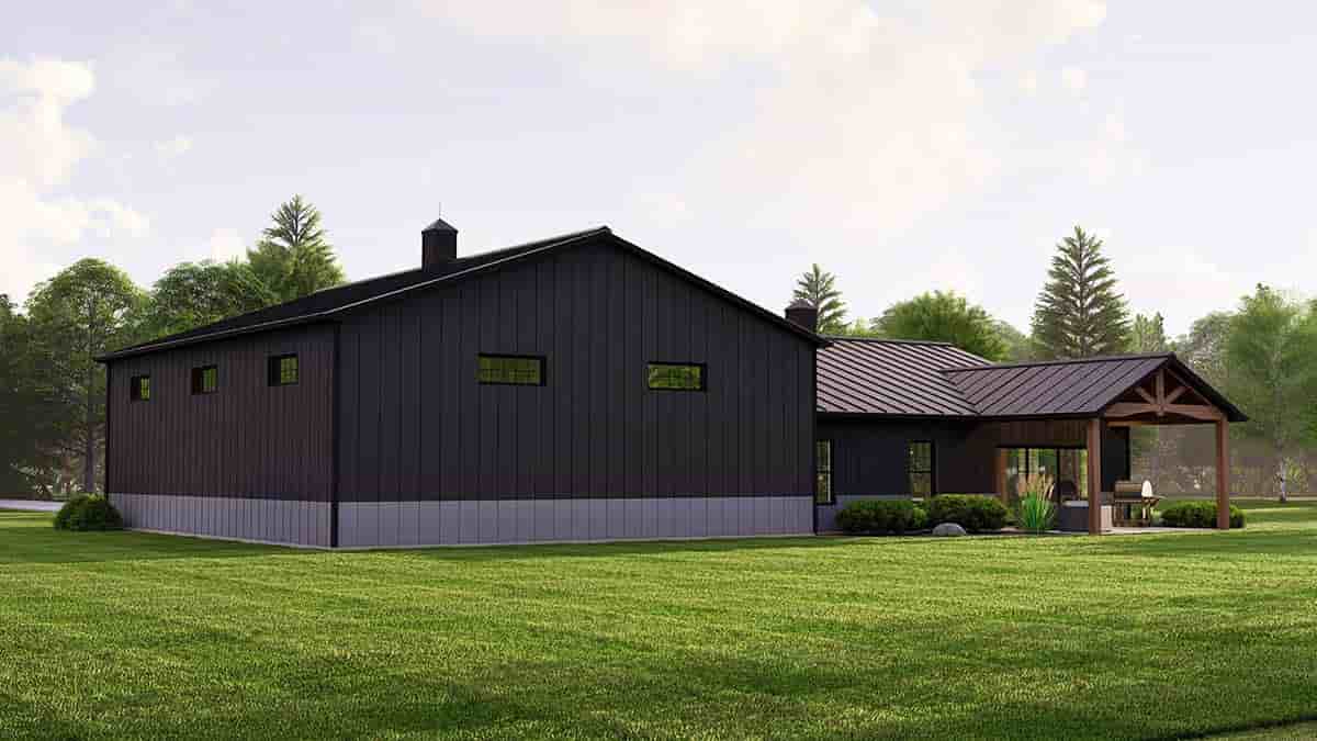Barndominium House Plan 41887 with 2 Beds, 2 Baths, 2 Car Garage Picture 1