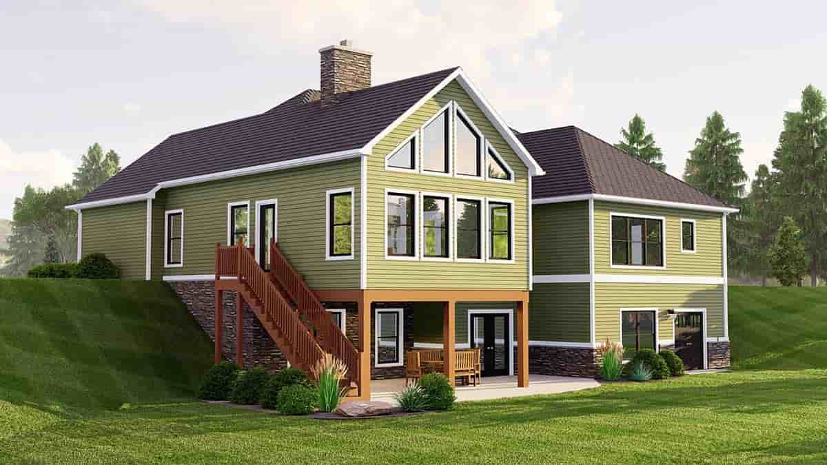Country, Craftsman, Traditional House Plan 41892 with 2 Beds, 3 Baths, 3 Car Garage Picture 1