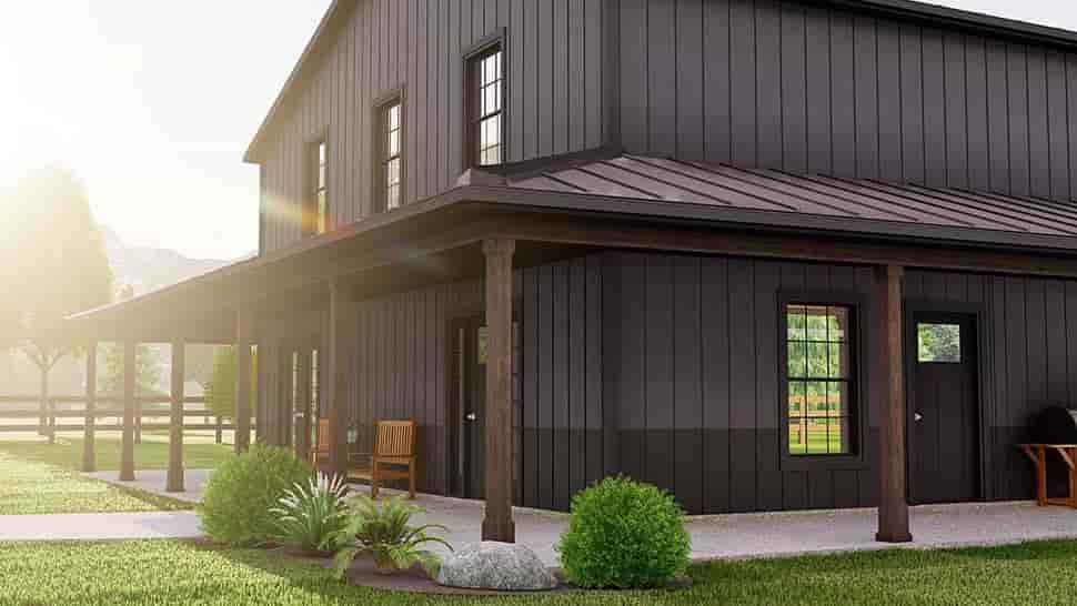 Barndominium House Plan 41893 with 2 Beds, 3 Baths, 2 Car Garage Picture 3