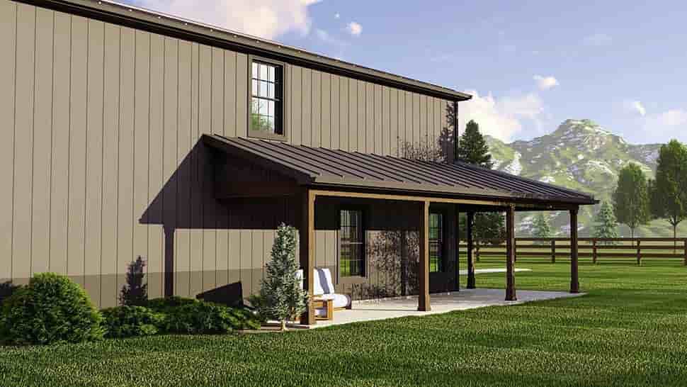 Barndominium House Plan 41893 with 2 Beds, 3 Baths, 2 Car Garage Picture 4