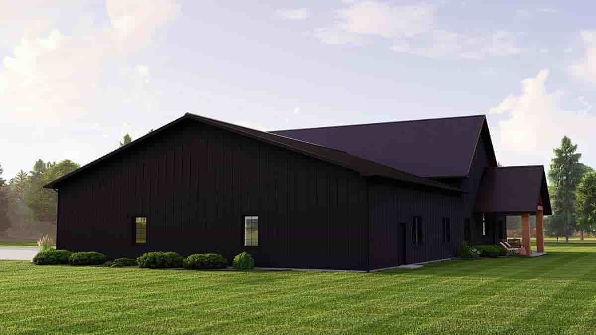 Barndominium House Plan 41896 with 3 Beds, 3 Baths, 3 Car Garage Picture 1