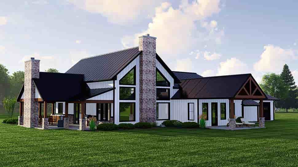 Barndominium House Plan 41898 with 2 Beds, 3 Baths, 2 Car Garage Picture 3