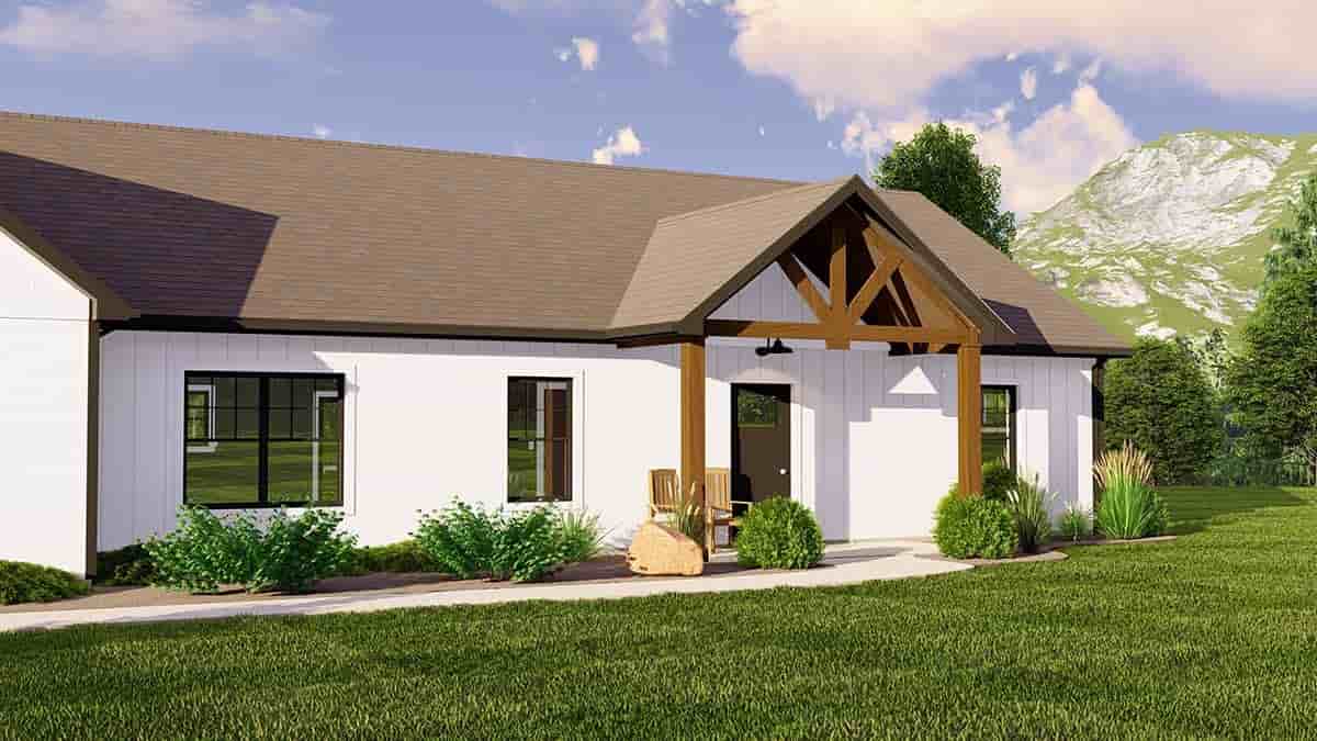 Barndominium, Craftsman, Ranch House Plan 41899 with 3 Beds, 3 Baths, 2 Car Garage Picture 1
