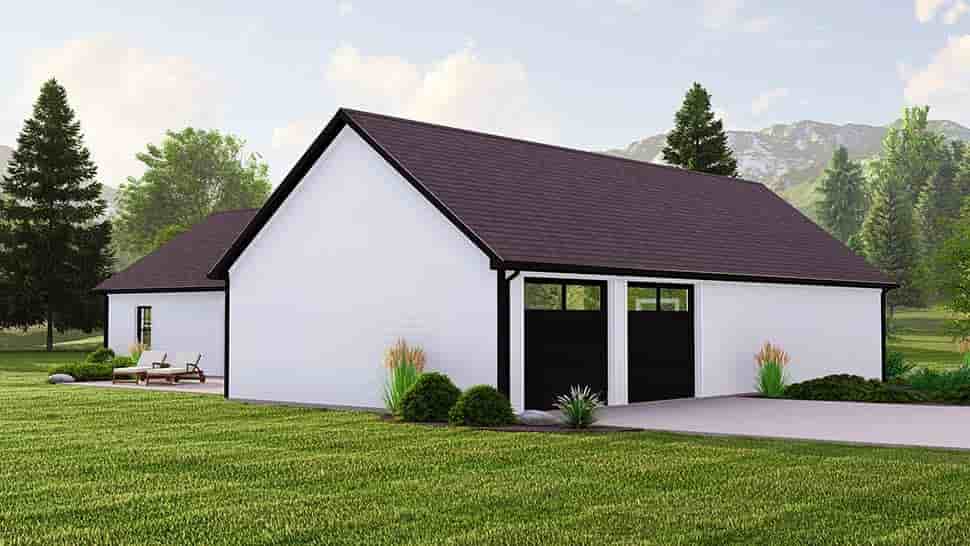 Barndominium, Craftsman, Ranch House Plan 41899 with 3 Beds, 3 Baths, 2 Car Garage Picture 3
