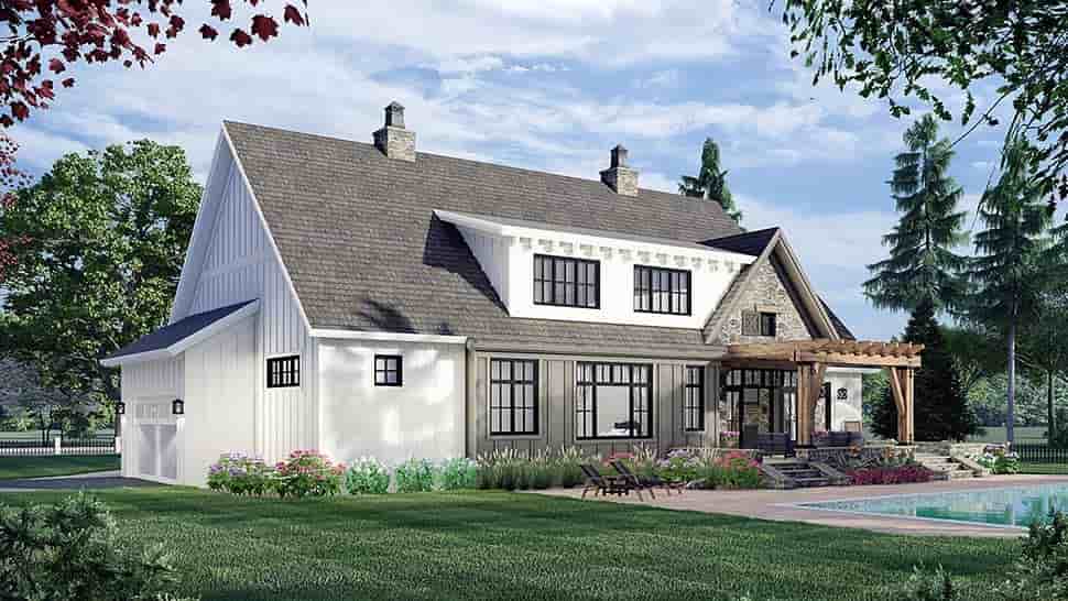 Farmhouse House Plan 41902 with 4 Beds, 4 Baths, 2 Car Garage Picture 3
