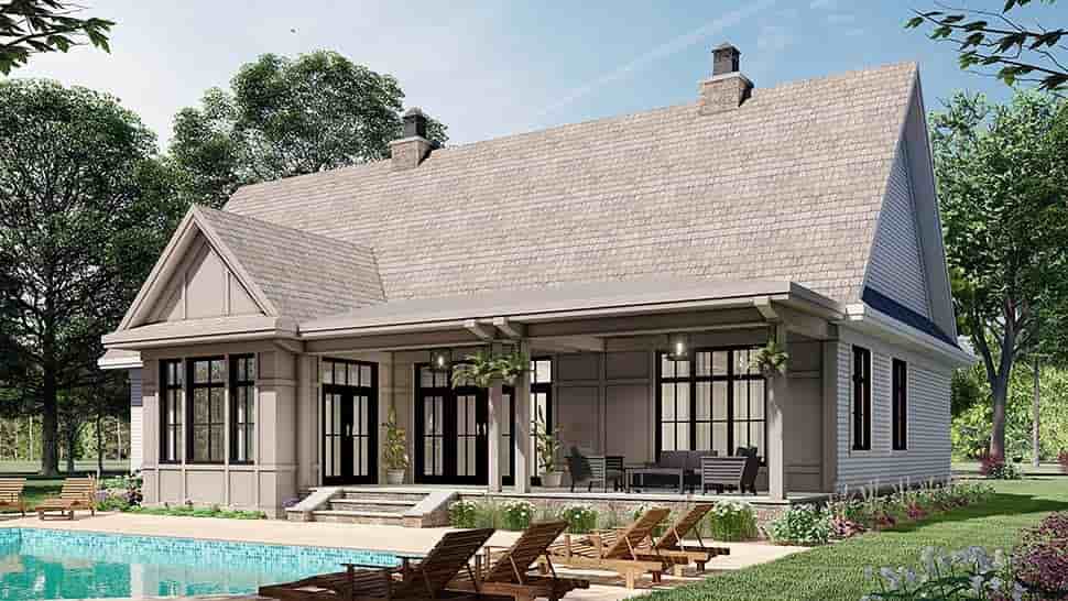 Farmhouse House Plan 41903 with 3 Beds, 3 Baths, 2 Car Garage Picture 4