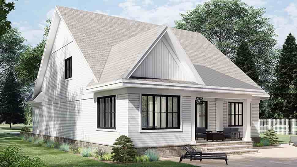 Farmhouse House Plan 41905 with 3 Beds, 3 Baths, 2 Car Garage Picture 3