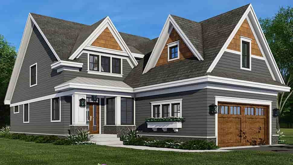 Farmhouse House Plan 41908 with 4 Beds, 3 Baths, 2 Car Garage Picture 3