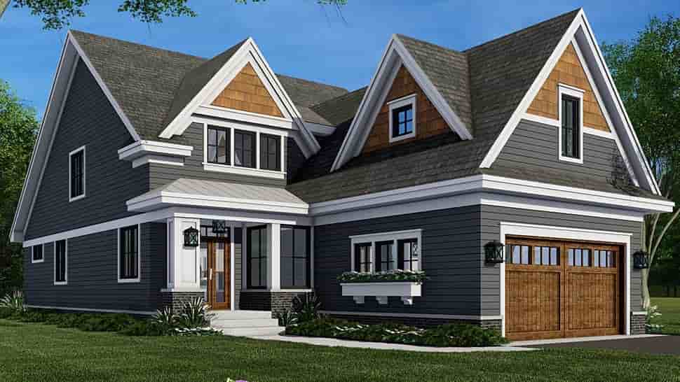 Farmhouse House Plan 41908 with 4 Beds, 3 Baths, 2 Car Garage Picture 4