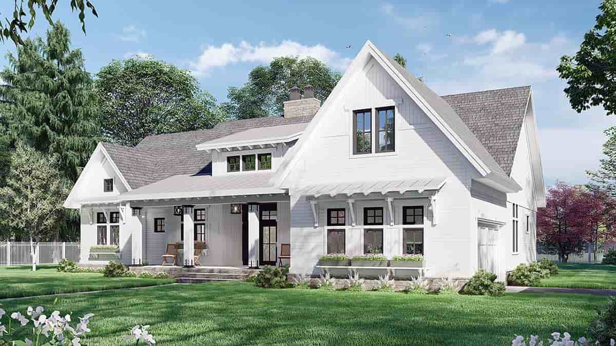 Farmhouse House Plan 41910 with 3 Beds, 3 Baths, 2 Car Garage Picture 1