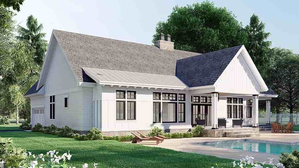 Farmhouse House Plan 41910 with 3 Beds, 3 Baths, 2 Car Garage Picture 3