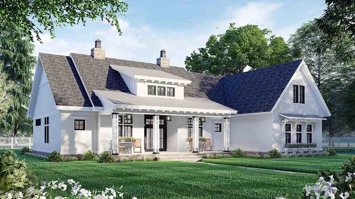 Country House Plan 41911 with 3 Beds, 3 Baths, 2 Car Garage Picture 2