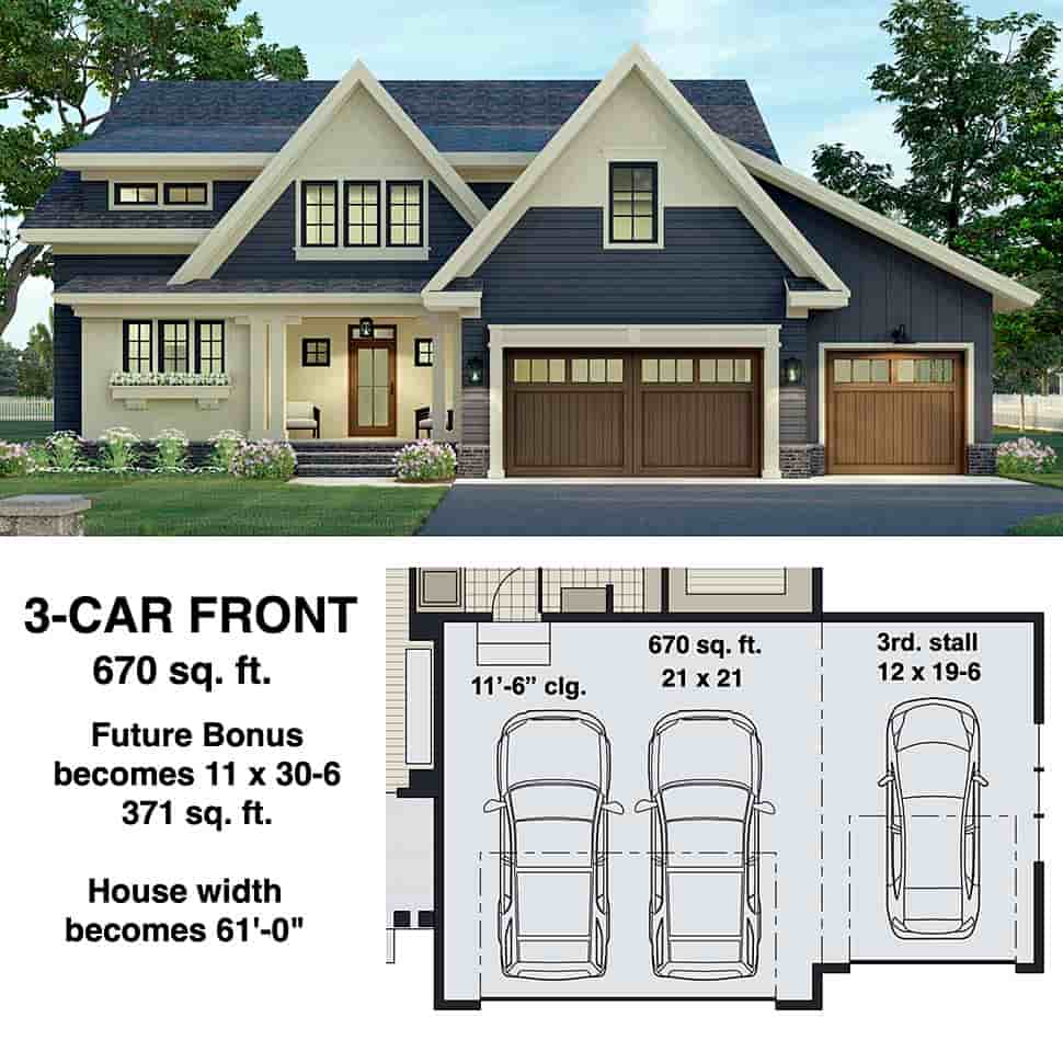 Farmhouse House Plan 41913 with 4 Beds, 4 Baths, 2 Car Garage Picture 6