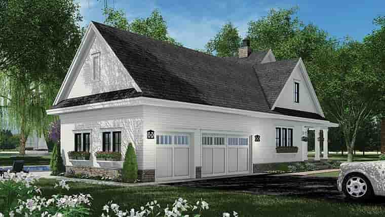 Country, Farmhouse House Plan 41918 with 3 Beds, 4 Baths, 3 Car Garage Picture 5