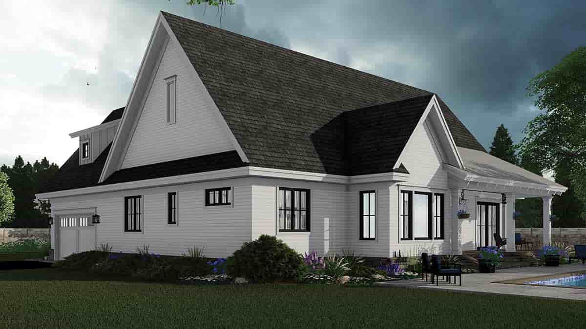 Country, Farmhouse House Plan 41919 with 3 Beds, 3 Baths, 2 Car Garage Picture 1