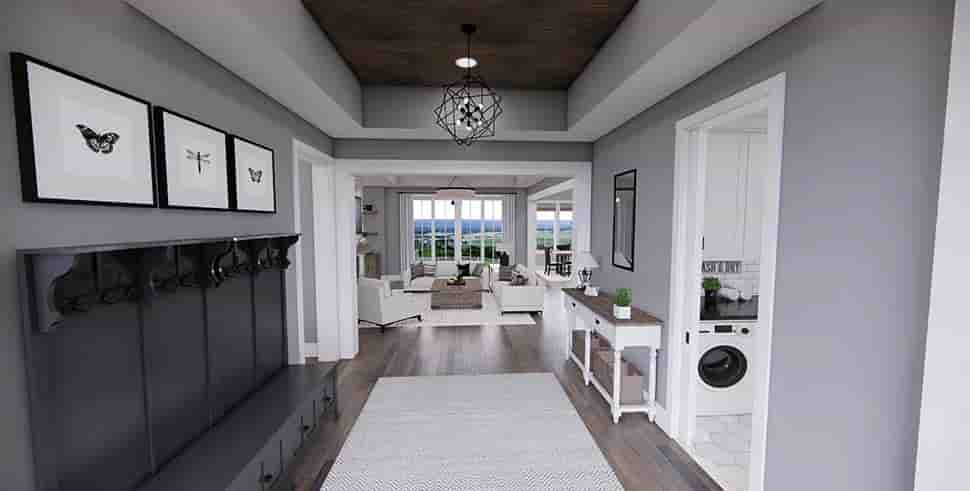 Country, Farmhouse House Plan 41919 with 3 Beds, 3 Baths, 2 Car Garage Picture 4