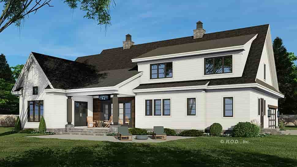 Country, Craftsman, Farmhouse House Plan 41924 with 5 Beds, 5 Baths, 2 Car Garage Picture 4