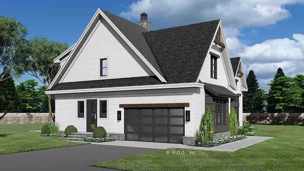 Farmhouse House Plan 41925 with 4 Beds, 4 Baths, 2 Car Garage Picture 3