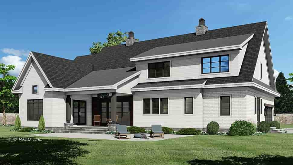 Farmhouse House Plan 41925 with 4 Beds, 4 Baths, 2 Car Garage Picture 4