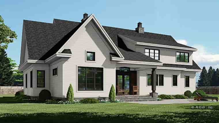 Farmhouse House Plan 41925 with 4 Beds, 4 Baths, 2 Car Garage Picture 5