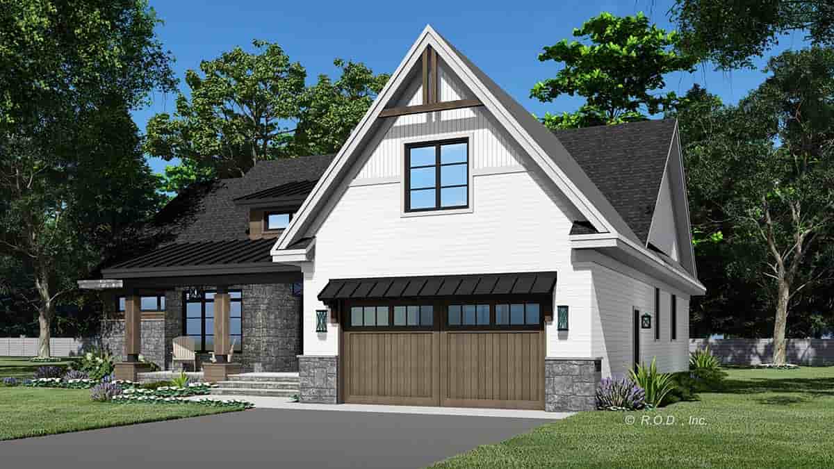 Country, Craftsman, Farmhouse, Traditional House Plan 41926 with 3 Beds, 2 Baths, 2 Car Garage Picture 1