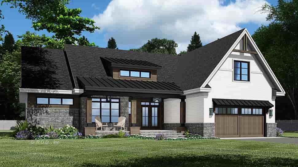 Country, Craftsman, Farmhouse, Traditional House Plan 41926 with 3 Beds, 2 Baths, 2 Car Garage Picture 3