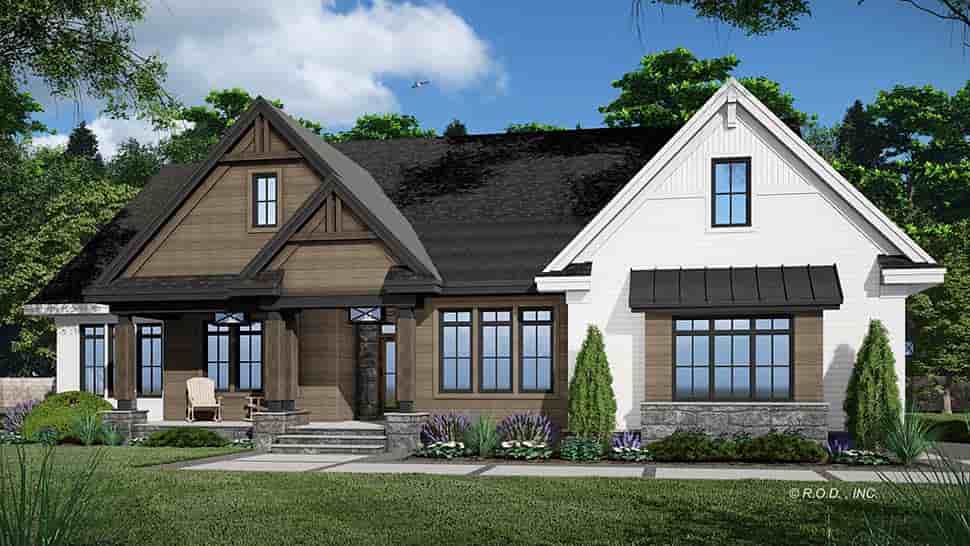 Farmhouse, Traditional House Plan 41939 with 4 Beds, 4 Baths, 2 Car Garage Picture 4